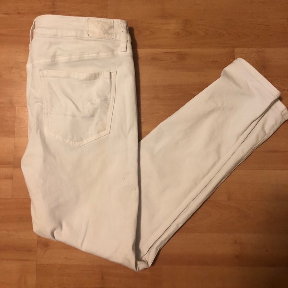 American Eagle Super Stretch White Jeggings